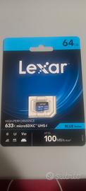 Micro SDXC  Lexar nuova