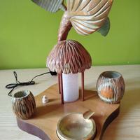 lampada con posacenere vintage 