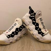 Nike Jordan Air More Money white black coral