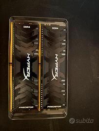 16gb ram ddr4 3200mhz HYPERX PREDATOR 8X2