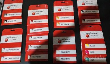 Stock 18 matassine corde Tennis Kirschbaum 