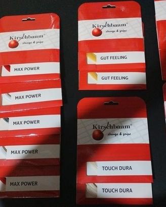 Stock 18 matassine corde Tennis Kirschbaum 