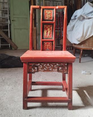 Sedia Cinese Qing (XIX secolo)