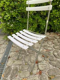 6 sedie acciaio verniciato e plastica