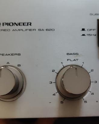 Amplificatore Pioneer SA-620 vintage funzionante