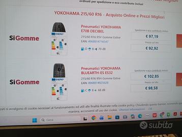 pneumatici yokohama 215/60/r18