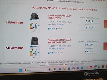 pneumatici yokohama 215/60/r18
