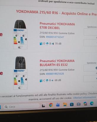 pneumatici yokohama 215/60/r18