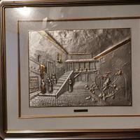 Quadro Andrè Boden Argento e Oro "Scalinata"