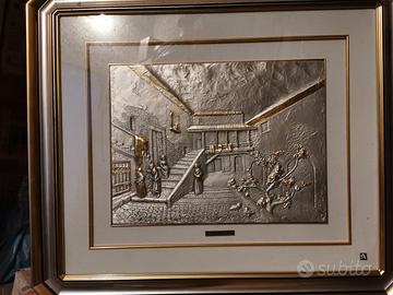 Quadro Andrè Boden Argento e Oro "Scalinata"