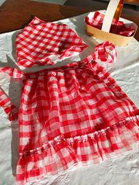 costume da contadinella NUOVO x bimba 5-7 anni