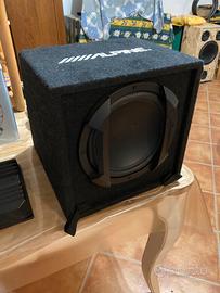 sub alpine e amplificatore sony