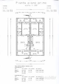 Assemini villa a schiera con pilotis e cortile