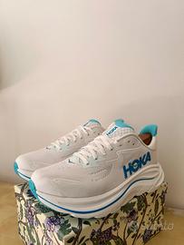 Sneakers Hoka Clifton 10 blu e bianche – Taglia 41