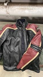 Giacca di pelle da moto usata