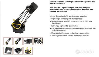 Telescopio Explore Scientific Dobson  diam. 30 cm
