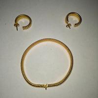 parure in oro bracciale orecchini tubogas