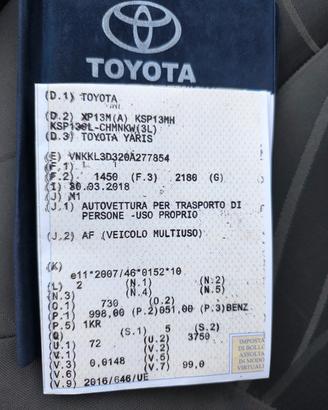 motore e cambio Toyota Yaris 