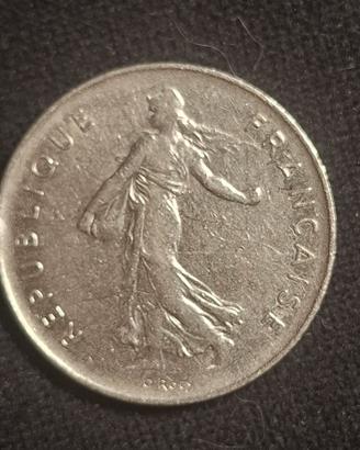 Francia, 5 Francs, Semeuse, 1973