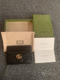 Originale nuovo porta carte Gucci nero