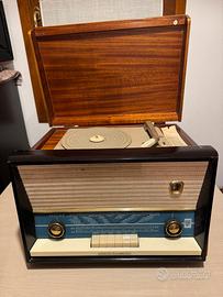 Radio a valvole con giradischi Philips