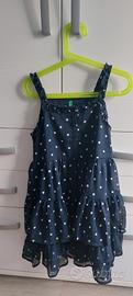 Vestito bambina pois blu 4-6 anni