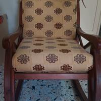 poltrona vintage a dondolo 