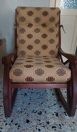 poltrona vintage a dondolo 