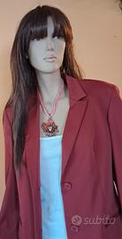 Collana con ciondolo smaltato 