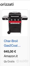Barbecue Char-Broil Gas2Coal