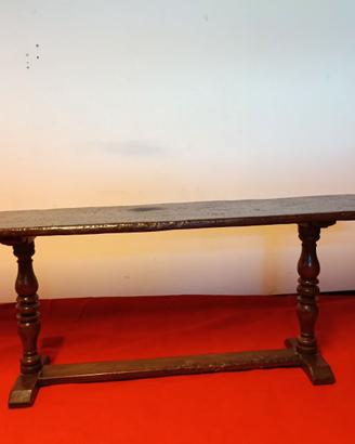 Tavolo da monastero antico 202x47x74 cm