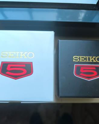 Scatola originale Seiko 5 vuota con cuscinetto 