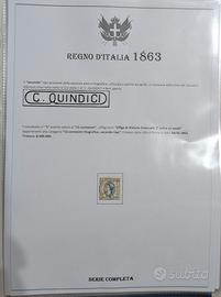 Francobolli Regno d'Italia 1863