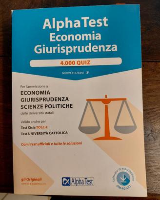 AlphaTest Economia Giurisprudenza Tolc-E Quiz, Man