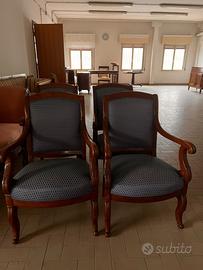Set Poltrone in legno lucido
