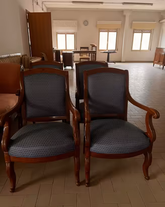 Set Poltrone in legno lucido