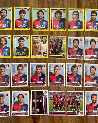 Lotto 122 figurine calciatori panini Genoa Varie