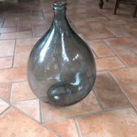 Vaso damigiana vetro azzurro