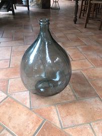 Vaso damigiana vetro azzurro