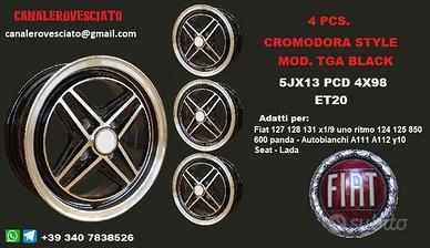 Cromodora TGA NERI 5X13 et20 4x98 Autobianchi FIAT