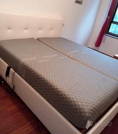 Letto matrimoniale con doghe elettriche