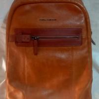 zaino piquadro marrone in pelle 