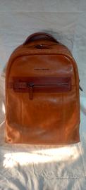 zaino piquadro marrone in pelle 