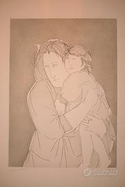 Giacomo Manzù, Acquaforte cm.49 x 70 del 1977