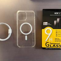 Cover e cavo originali iPhone 13 pro max + vetro