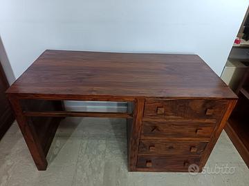 Scrivania in legno massello sheesham indiano