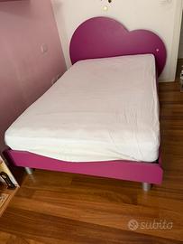 Armadio + cassettiera + letto 1 piazza e mezzo