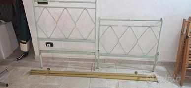 Letto in ferro battuto con materasso
