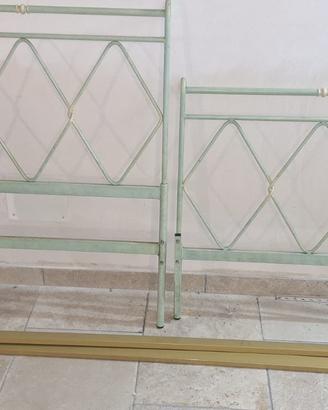 Letto in ferro battuto con materasso
