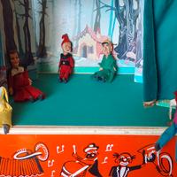 Teatrino marionette vintage anni '60-70